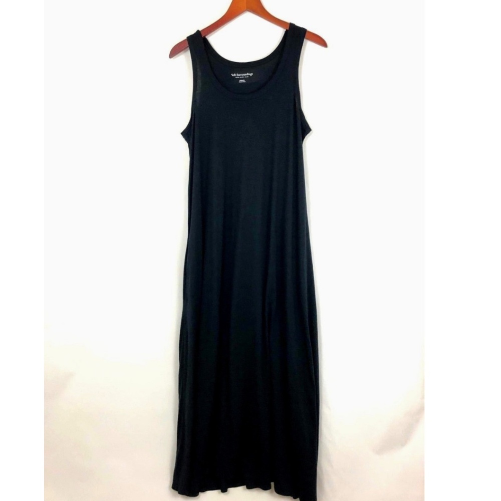 Soft Surroundings XL Slip Dress in Black - Stretch